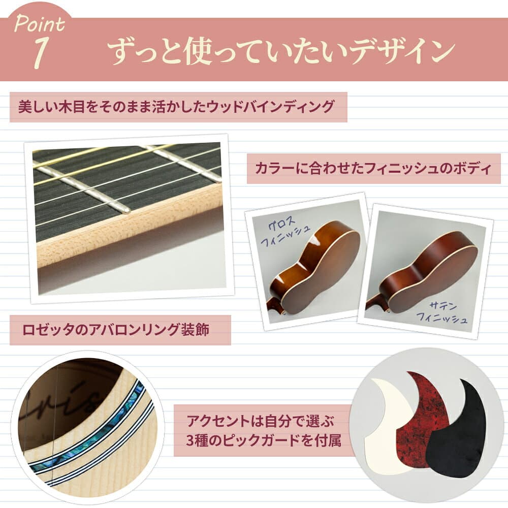 Eris. Aproa アコースティックギター 初心者セット アコギ 入門セット エリス アプロア 【レビューでサイレントピックプレゼント】 thumbnail 3