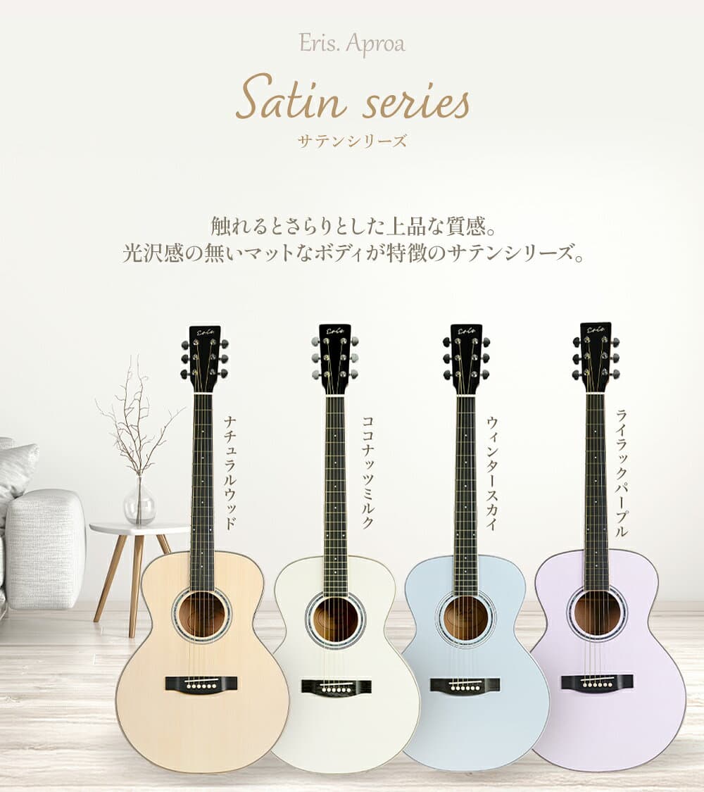 Eris. Aproa 超初心者セット アコースティックギター ピックガード3種付属 牛骨ナット ウッドバインディング エリス 【島村楽器WEBSHOP限定】 thumbnail 3