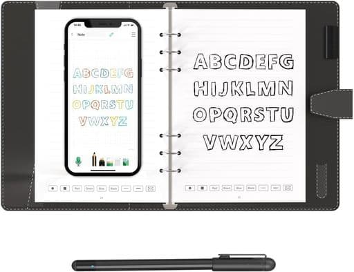 NEWYESスマートペン電子ノートセットSyncPen366言語対応OCRデジペンスマート手書きノート2in1保存機能付きリアルタイム即デジタル化電子手帳デジタルノートスマートノートデジタルペーパー…