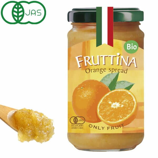 ★★在庫限り★★フルッティーナ 有機オレンジスプレッド（220g）ビン【ミトク】