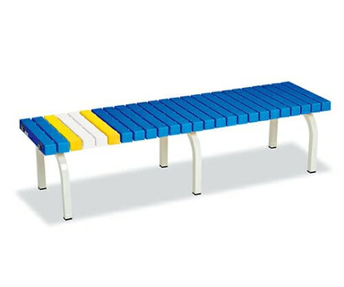 テラモト ホームベンチ 1500 青 1個 BC-302-015-3