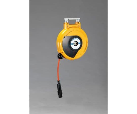 エスコ 8．5mmx10mエアーホースリール（自動巻取）　難燃性ホース仕様 1台 EA124BK-8.5A
