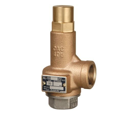 ヨシタケ CAC製安全弁 AL-150【0.74MPaSET】(15A、1/2B)接続：JISRc 1個 AL-150[0.74MPaSET]-15A
