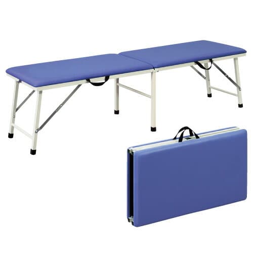 【送料無料】折りたたみ式ポータブルベッド TB-1008 オレンジ 規格：無孔サイズ：W500×D1800×H600mm