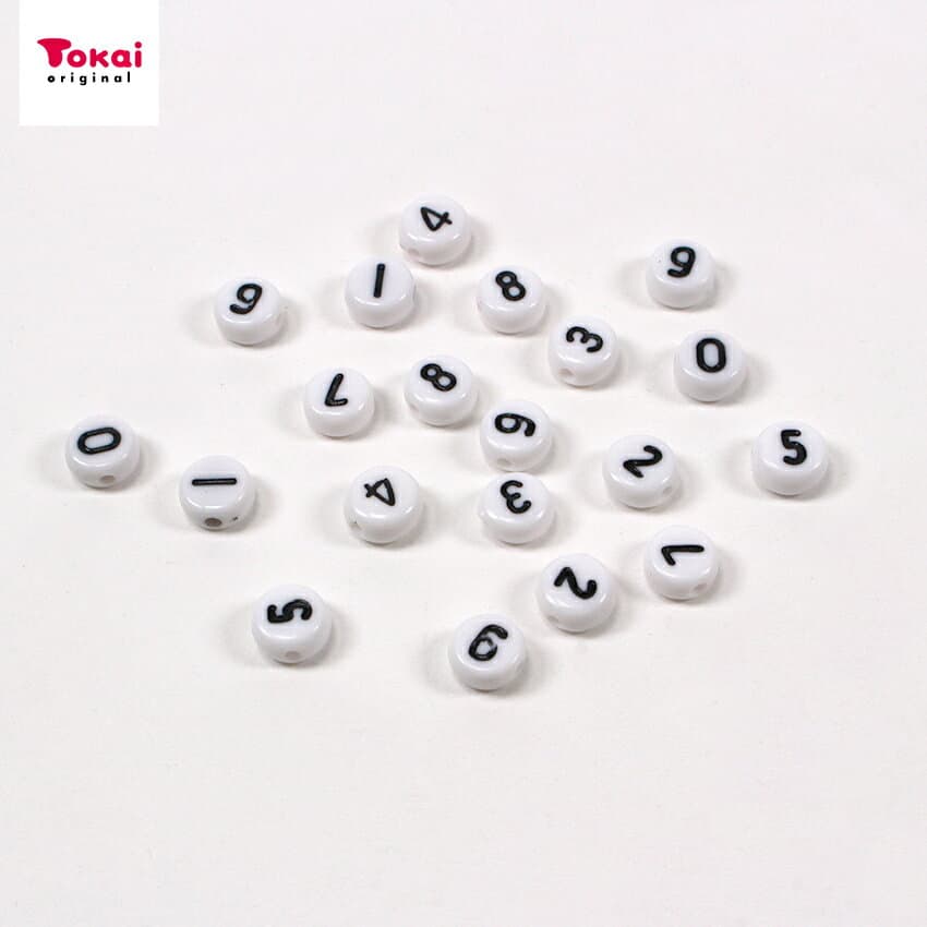 アクリルビーズ 数字 20個入(0-9 各2個入) | レタービーズ メッセージビーズ メッセージアクセサリー イニシャル 記念日 誕生日 ネックレス ストラップ スマホ アクセサリー ビーズアクセサリー ビーズ 推し 韓国 オルチャン