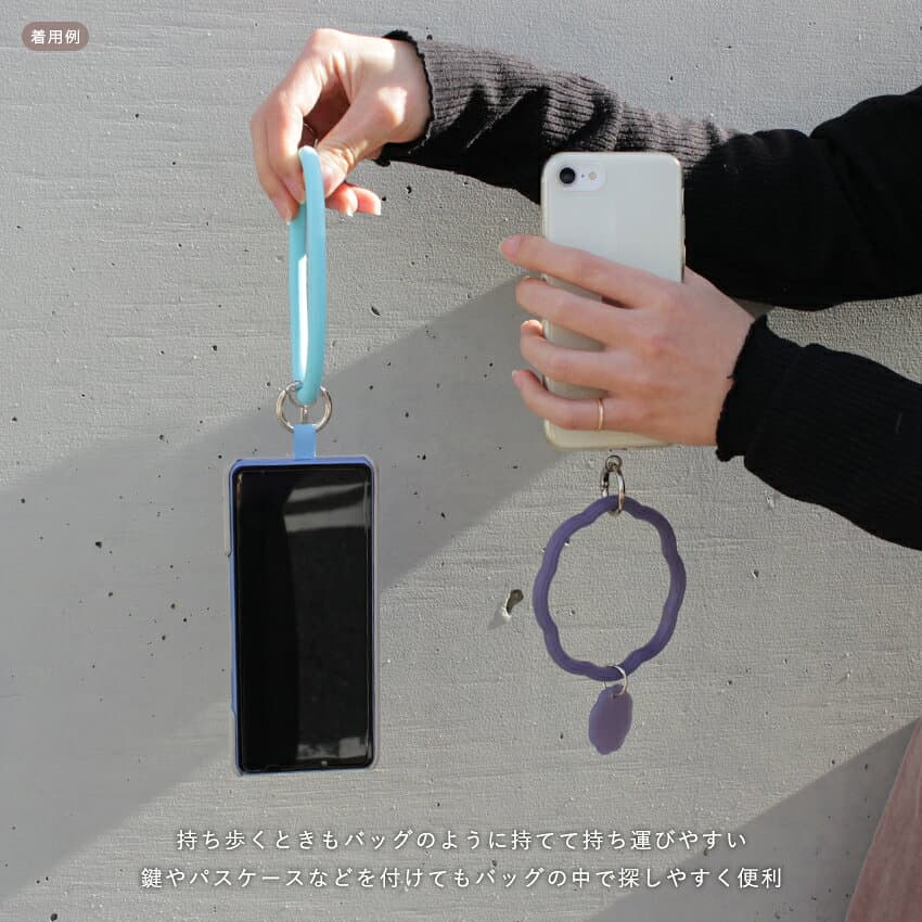 シリコンリング サークル | スマホリング シリコン リング ストラップ 柔らかい ソフト 落下防止 落下予防 便利 スマホ リング スマホストラップ 推し活 推しカラー 推し色 推し事? スマホアクセサリー ぬい活 thumbnail 3
