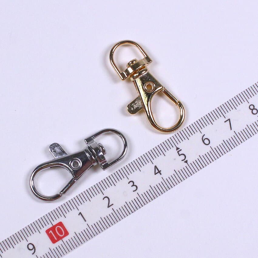 CraftCafe キーホルダー金具 38mm 2ケ入り | キーホルダー スマホショルダー金具 シルバー カニカン ナスカン なすカン バッグ 持ち手 金具 スマホアクセサリー thumbnail 2
