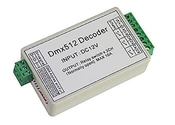 【中古】【輸入品・未使用】3チャンネル5a DMX512デコーダコントローラリレースイッチキットdiyコンバータdmx調光リレー付き保護シェル