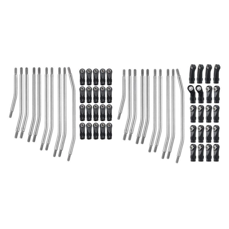 313/324ミリメートル金属リンクセット頑丈な車両5ミリメートルステアリングロッドロッドエンド1/cクローラ車のアクセサリー