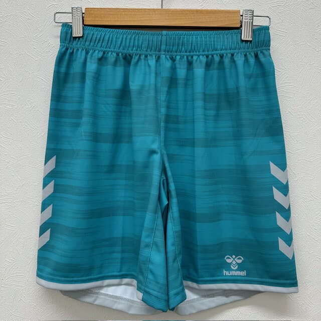 【ネコポス対応可】ヒュンメル (hummel) ハンドボールウエア ソブエオリジナル昇華パンツ ハーフパンツ 短パン アサギ×グレー HUM-P-ASGGRY