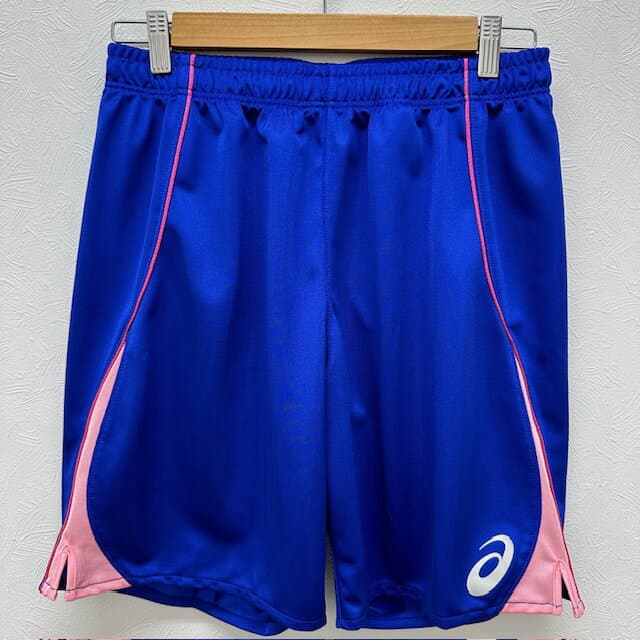アシックス (asics) ソブエオリジナル ハンドボール ハーフパンツ ゲームパンツ ブルー×ピンク トレーニングウェア 半ズボン HFPB02-BLEPNK