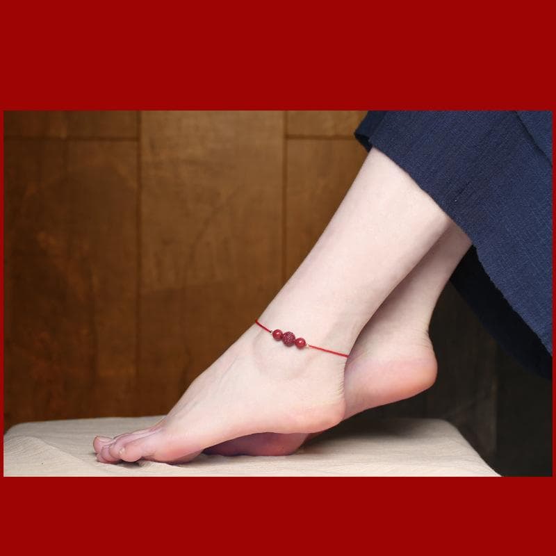 アンクレット レディース 赤い紐 転運珠 メンズ キッズ ベビー 黒い紐 カップル 本命年 ギフト