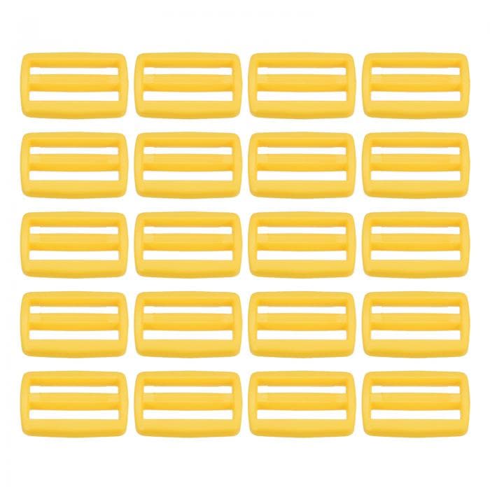 PATIKIL 25 mm トライグライドスライドバックル 50個 プラスチック ウェビングストラップファスナー バックパックバッグベルト用 ショウガ