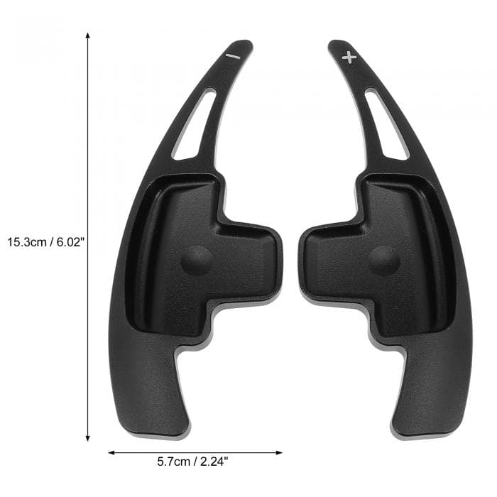 X AUTOHAUX ステアリングホイールシフトパドルシフター アルミニウム合金 Mercedesに対応-Benzに対応 GLK GL SLK用 ブラック ペア thumbnail 3