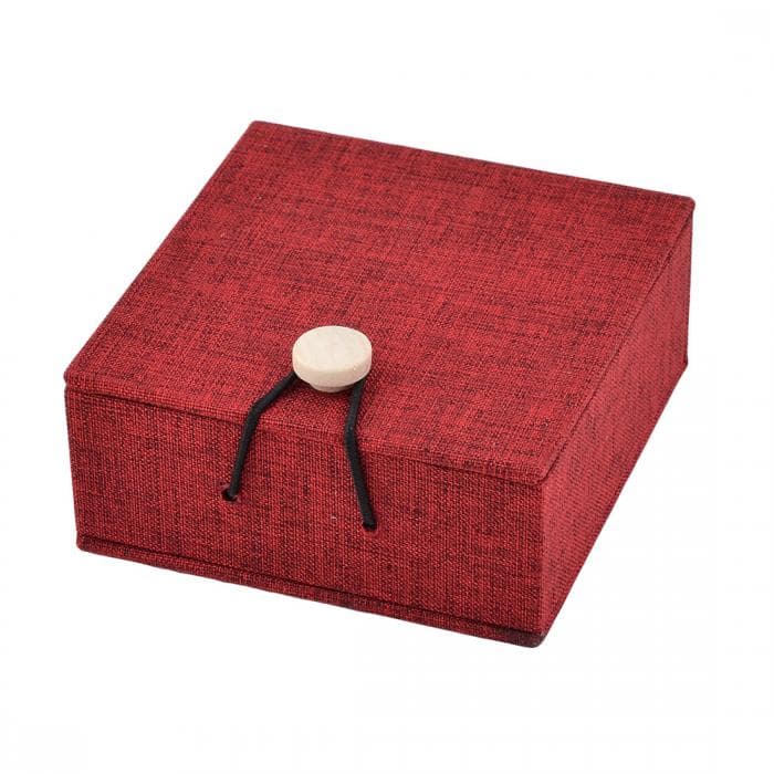 ディスプレイケース 小物入れ ブレスレット ジュエリー ギフト ディスプレーホルダー 箱 誕生日 木材 バーガンディー 10.5 x 10cm