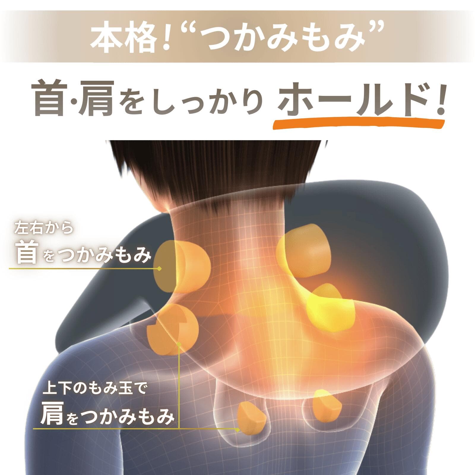 【公式｜先着100円OFFクーポン＋ポイント2倍！】ネックマッサージャー 手ぶら 首マッサージ器 肩マッサージ器 小型 軽量 コードレス 首肩マッサージ器 充電式 温熱 ヒーター 肩甲骨 ハンズフリー ハンディ USB 医療機器 Medi Labo メディラボ N-27 手ぶらネック thumbnail 3