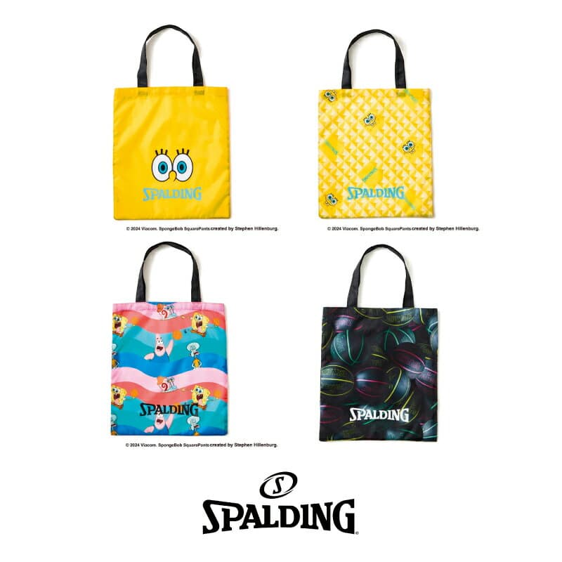 50-026 SPALDING Packable Tote Bag パッカブルトートバッグ 1 ｜ 正規品 スポルディング バスケットボール バスケ バッグ トートバッグ メンズ レディース 男性 女性 ユニセックス 男女兼用 スポンジ・ボブ