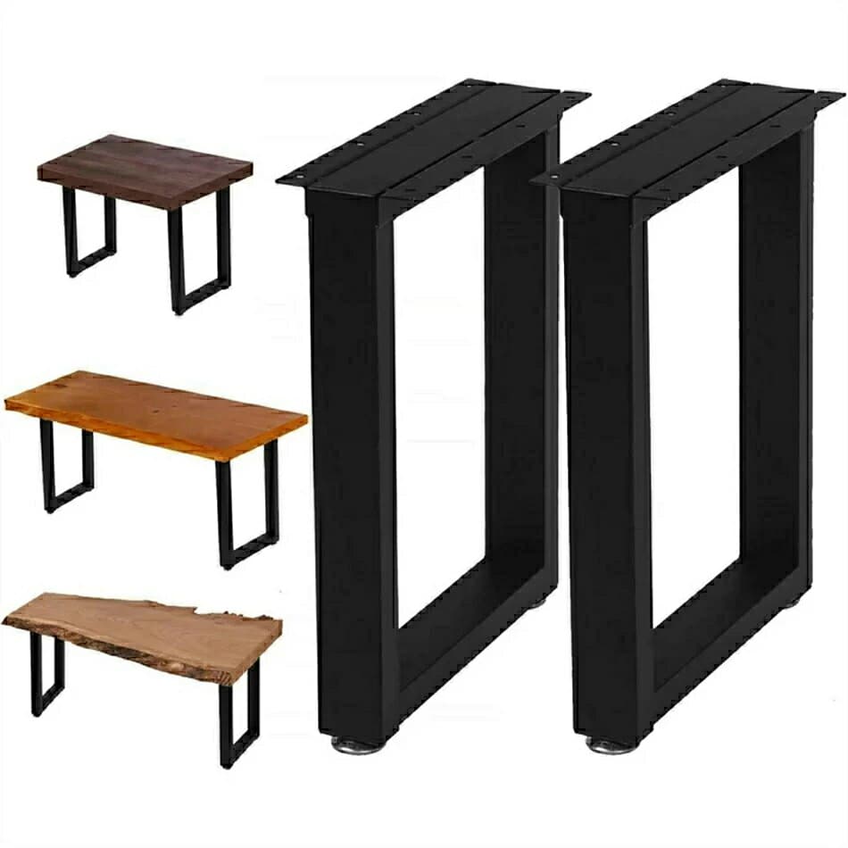 テーブル 脚 パーツ テーブル脚 2本セット 幅40~70cm 高さ40~70cm DIY 組合せフリーテーブル用脚 取り替え脚 アイアンレッグ パーツ 金具付き 滑り防止調整可能なフットパッド 取り付けが簡単 強い支持力