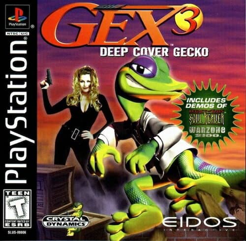 【中古】北米版 海外版 PS1 Playstation 1 プレイステーション Gex 3 Deep Cover Gecko ゲックス3 ディープ カバーゲッコー