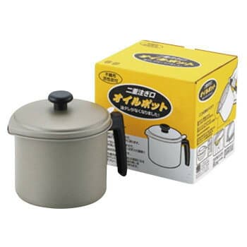 フッ素樹脂加工 二重口オイルポット 不織布活性炭カートリッジ付 SP1253 人気 商品 送料無料