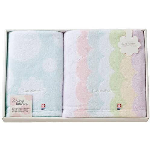 人気 にんき ninnki 御歳暮 イベント みやげ 挨拶 お得 な送料 おみやげ 贈り物 クリスマス お歳暮 今治タオル ルコトン バス・フェイスタオルセット 4101-049 な 人気