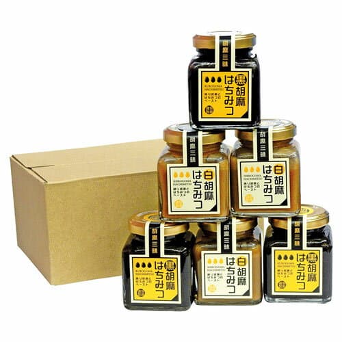 人気 おすすめ 定番 冬 新生活 ギフト 寒さ 対策 プレゼント 胡麻はちみつセット 白胡麻はちみつ(85g)・黒胡麻はちみつ(85g)×各3 K50521814 | カレー うどん ラーメン そうめん ギフト 菓子 コーヒー 珈琲 お茶 紅茶 はちみつ 関連単語 御中元 豆 引っ越し