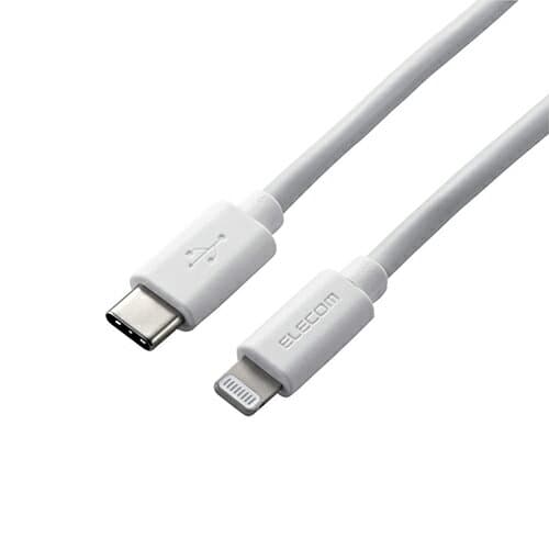 人気 おしゃれ 贈答 イベント 忘年会 定番 クリスマス プレゼント 土産 年末 正月 エレコム USB C-Lightningケーブル やわらか 1.2m ホワイト MPA-CLY12WH | パソコン 機器 関連：type ハブ usbメモリ アダプタ 充電 ケーブル コンセント 変換 延長 充電器