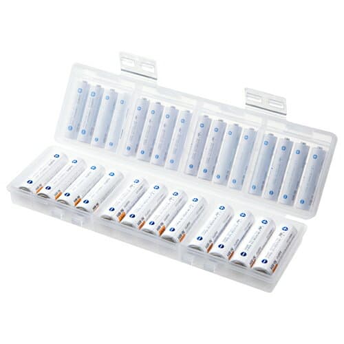 2025 12月 クリスマス スマホ pc スタンド アクセサリー 部品 マウス パット WEB LAN ルーター パソコン スマートフォン スマホ デジタル関連 | 5個セット サンワサプライ 電池ケース 単3形、単4形対応大容量タイプ クリア DG-BT6CX5