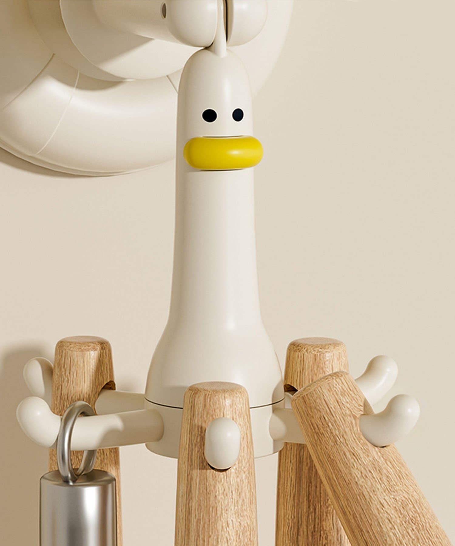 【SALE／15%OFF】aimoha home aimoha home/アヒルデザイン回転フック アイモハ インテリア・生活雑貨 収納用品・棚・ラック イエロー ホワイト thumbnail 3