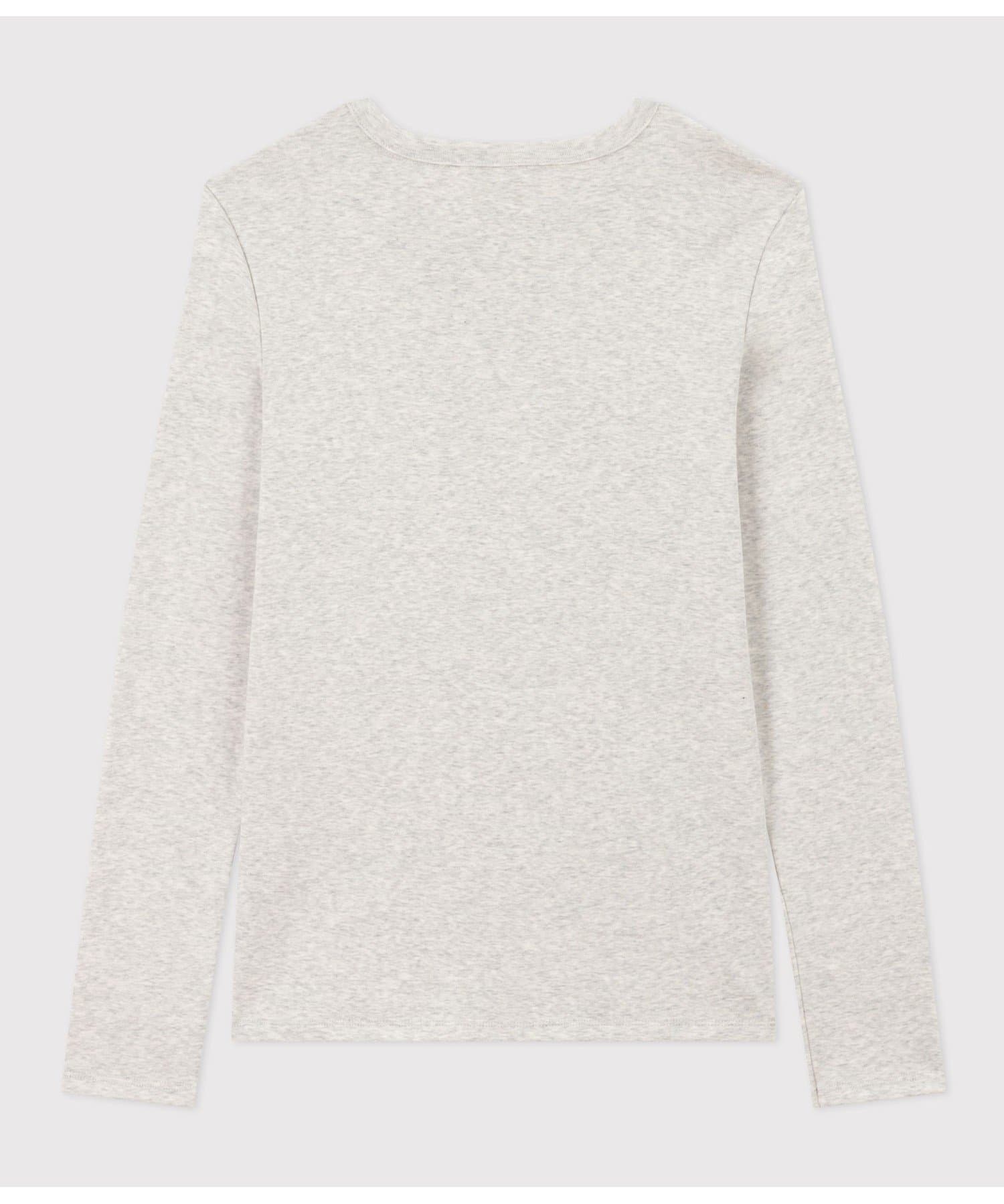 PETIT BATEAU クルーネック長袖Tシャツ プチバトー トップス カットソー・Tシャツ グレー【送料無料】 thumbnail 2