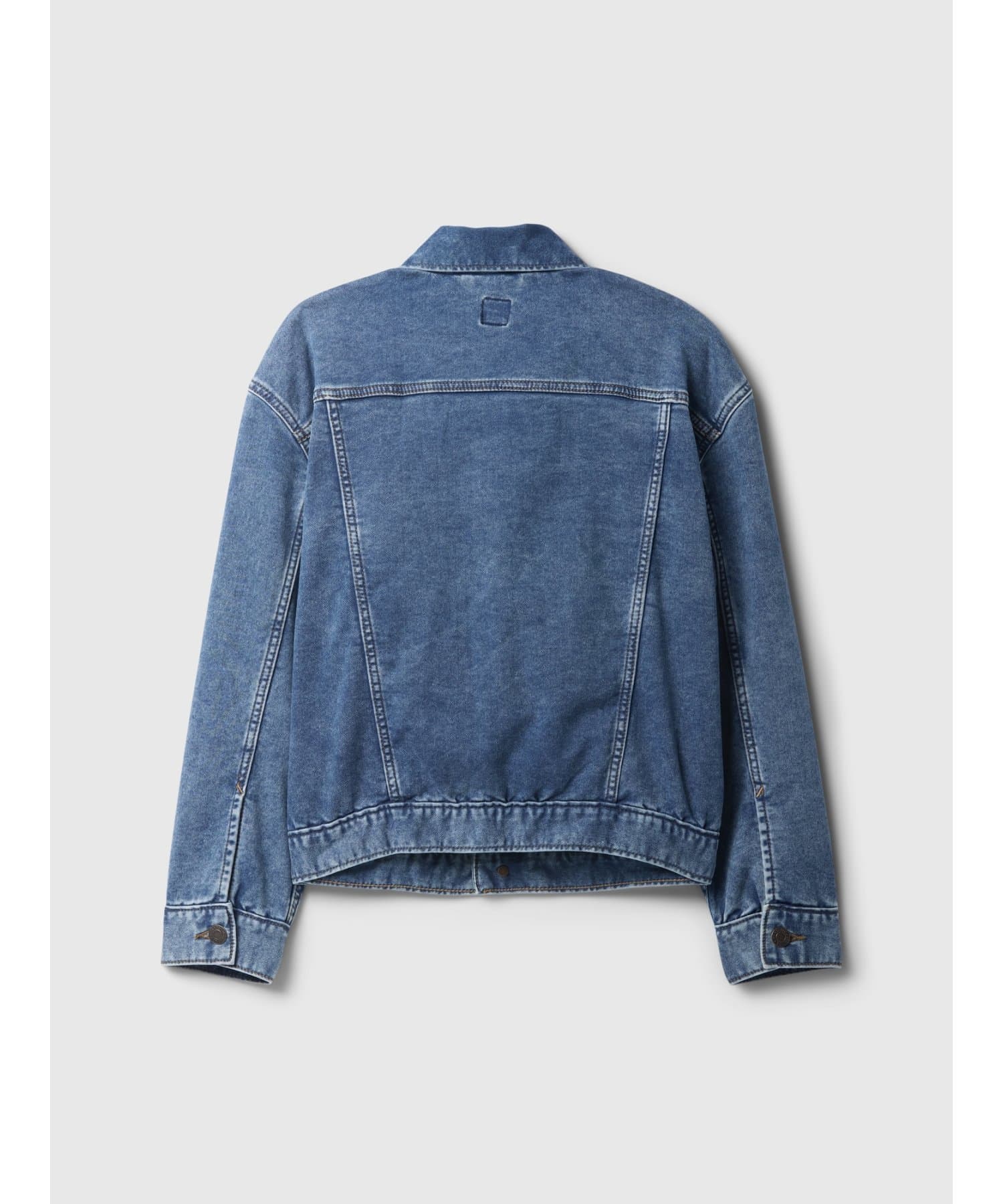 【SALE／20%OFF】GAP (K)オーバーサイズ スーパーソフト アイコン デニムジャケット (キッズ) ギャップ ジャケット・アウター デニムジャケット ブルー【送料無料】 thumbnail 2