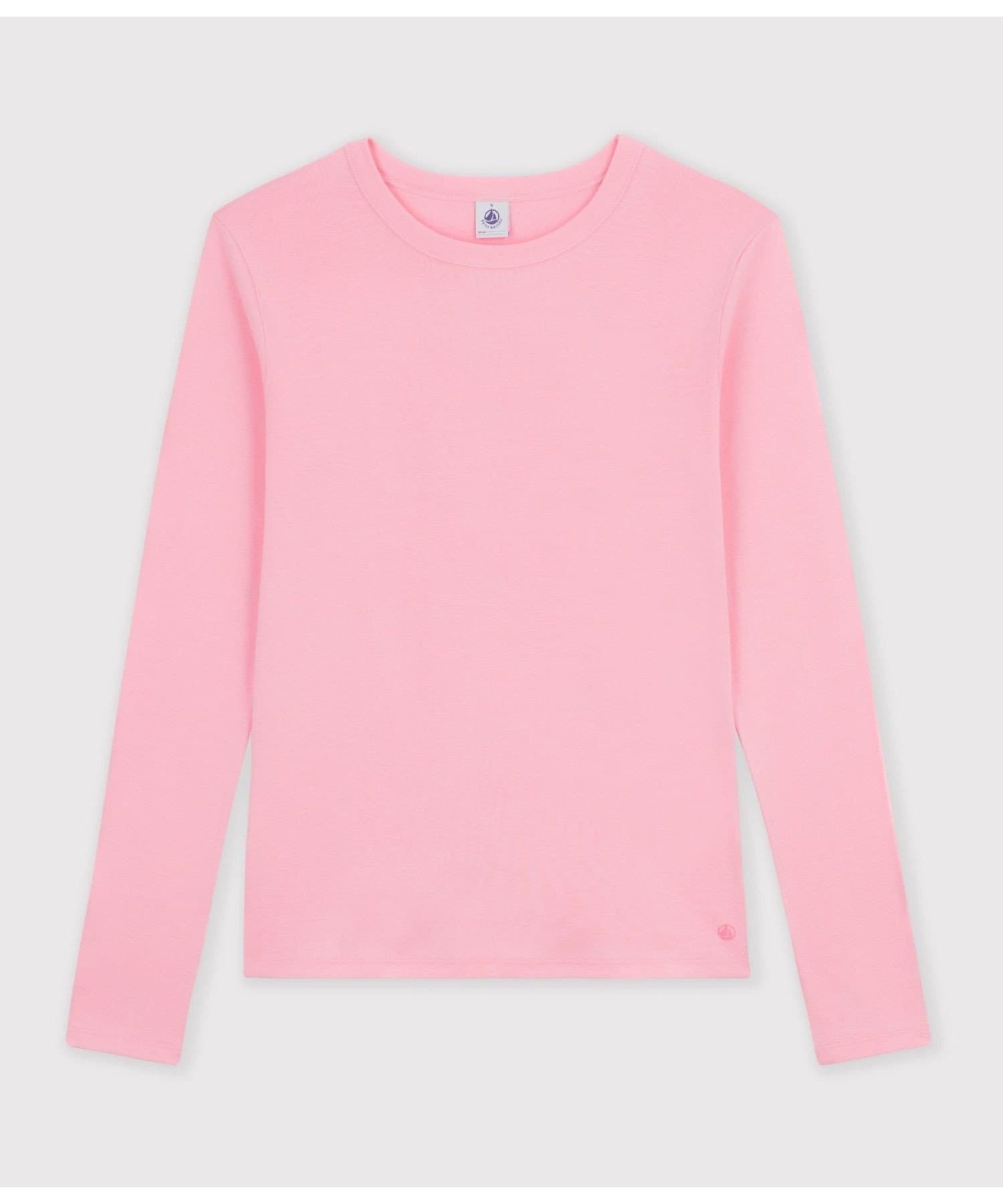 PETIT BATEAU クルーネック長袖Tシャツ プチバトー トップス カットソー・Tシャツ レッド ブルー ピンク【送料無料】 thumbnail 3