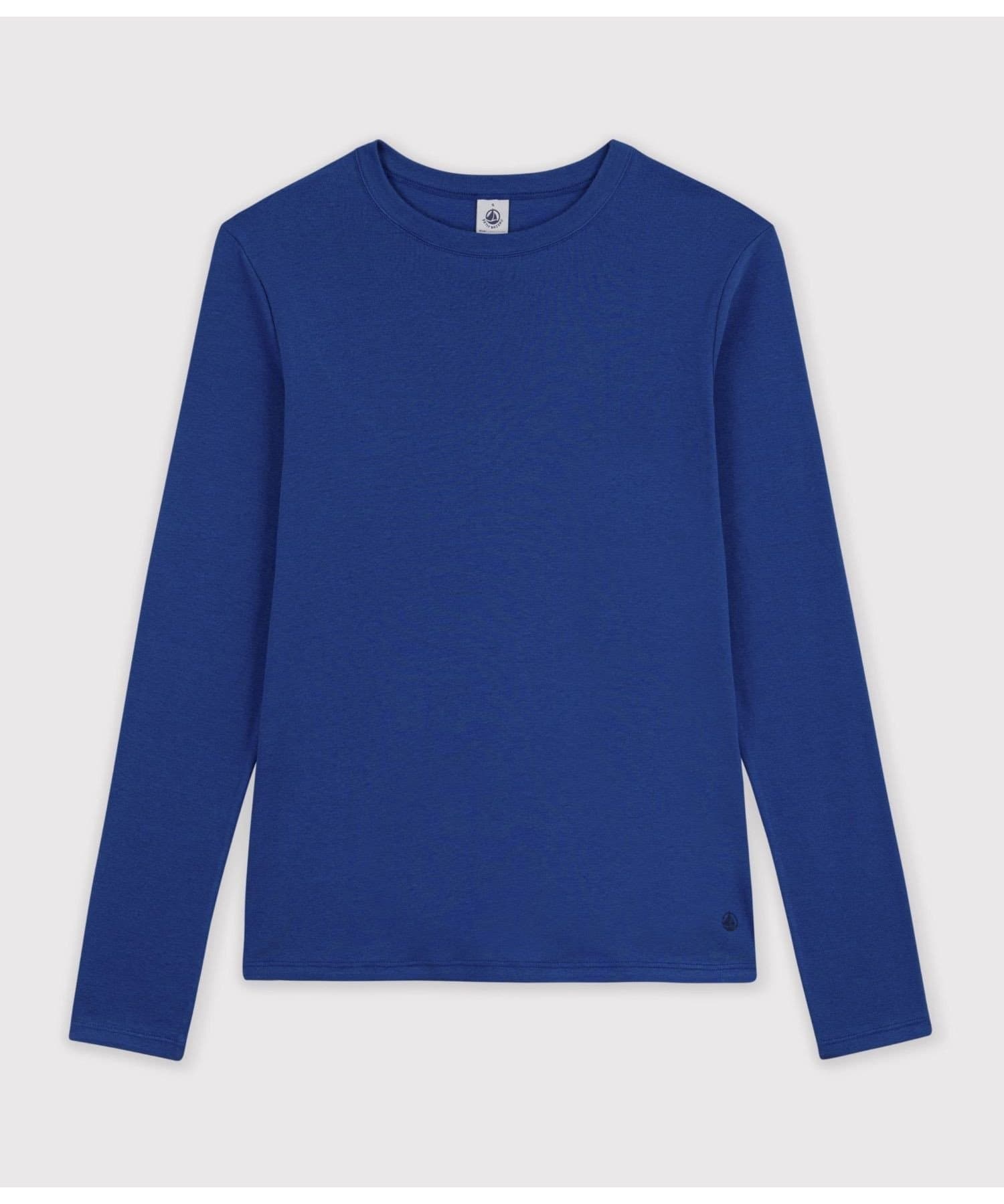 PETIT BATEAU クルーネック長袖Tシャツ プチバトー トップス カットソー・Tシャツ レッド ブルー ピンク【送料無料】 thumbnail 2