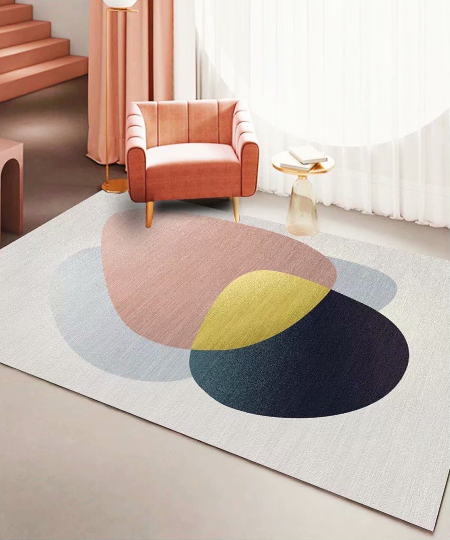 【SALE／15%OFF】aimoha home aimoha home/(W)韓国風幾何学/モダン/アートラグマット アイモハ インテリア・生活雑貨 カーペット・ラグ・マット【送料無料】 thumbnail 3