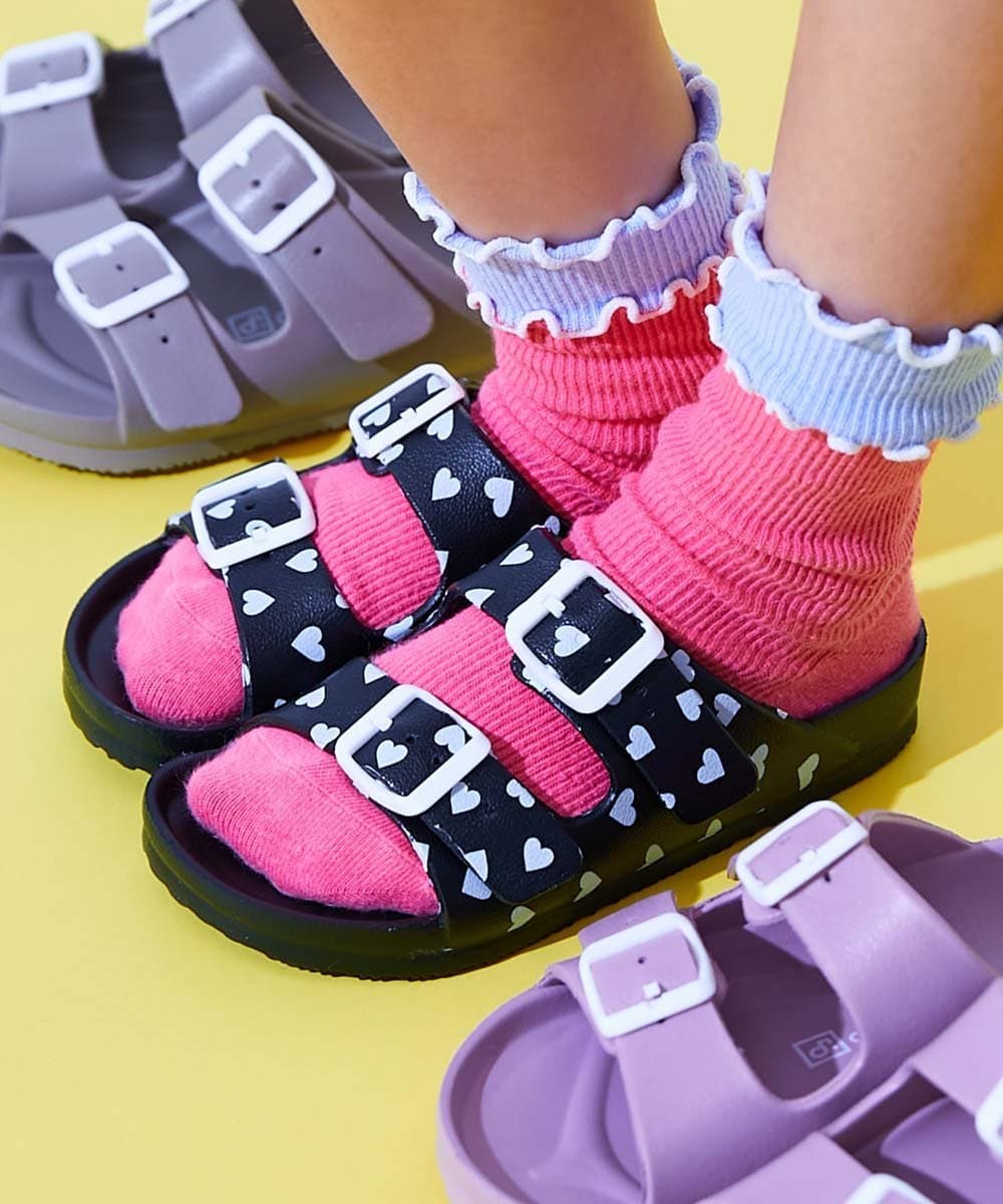 devirock カラフル ツーバンドサンダル 子供服 キッズ 男の子 女の子 海 海水浴 プール 26SS デビロック シューズ・靴 サンダル