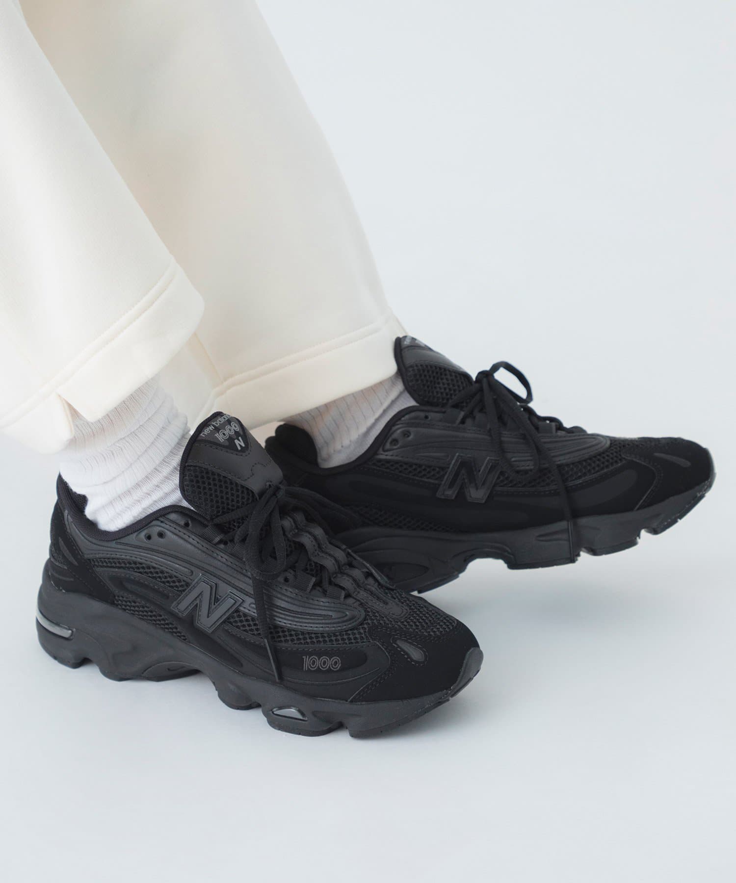 New Balance M1000B / M1000D ニューバランス シューズ・靴 スニーカー ブラック ホワイト【送料無料】 thumbnail 2