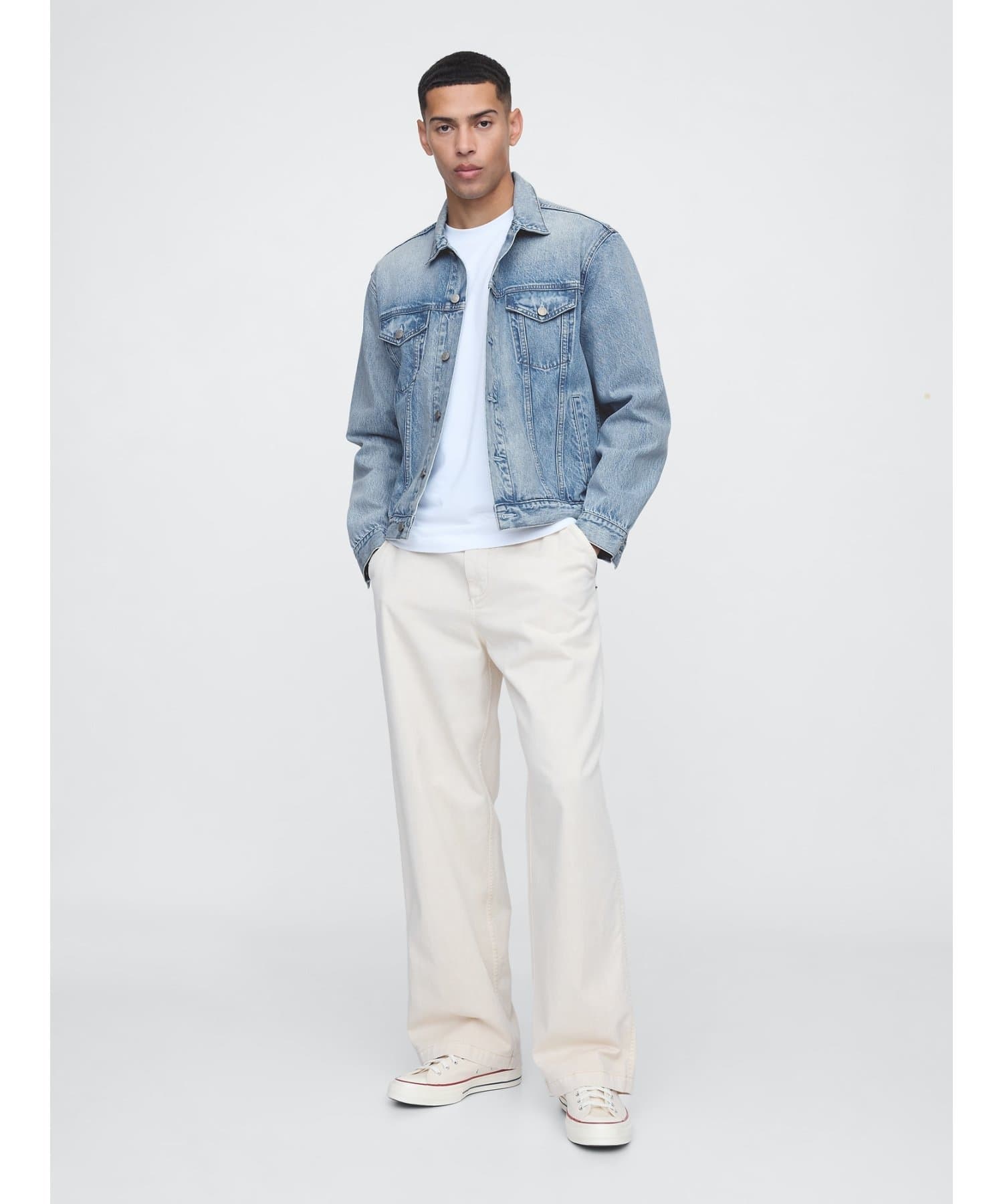 GAP (M)アイコン デニムジャケット ギャップ ジャケット・アウター デニムジャケット ブルー【送料無料】 thumbnail 3