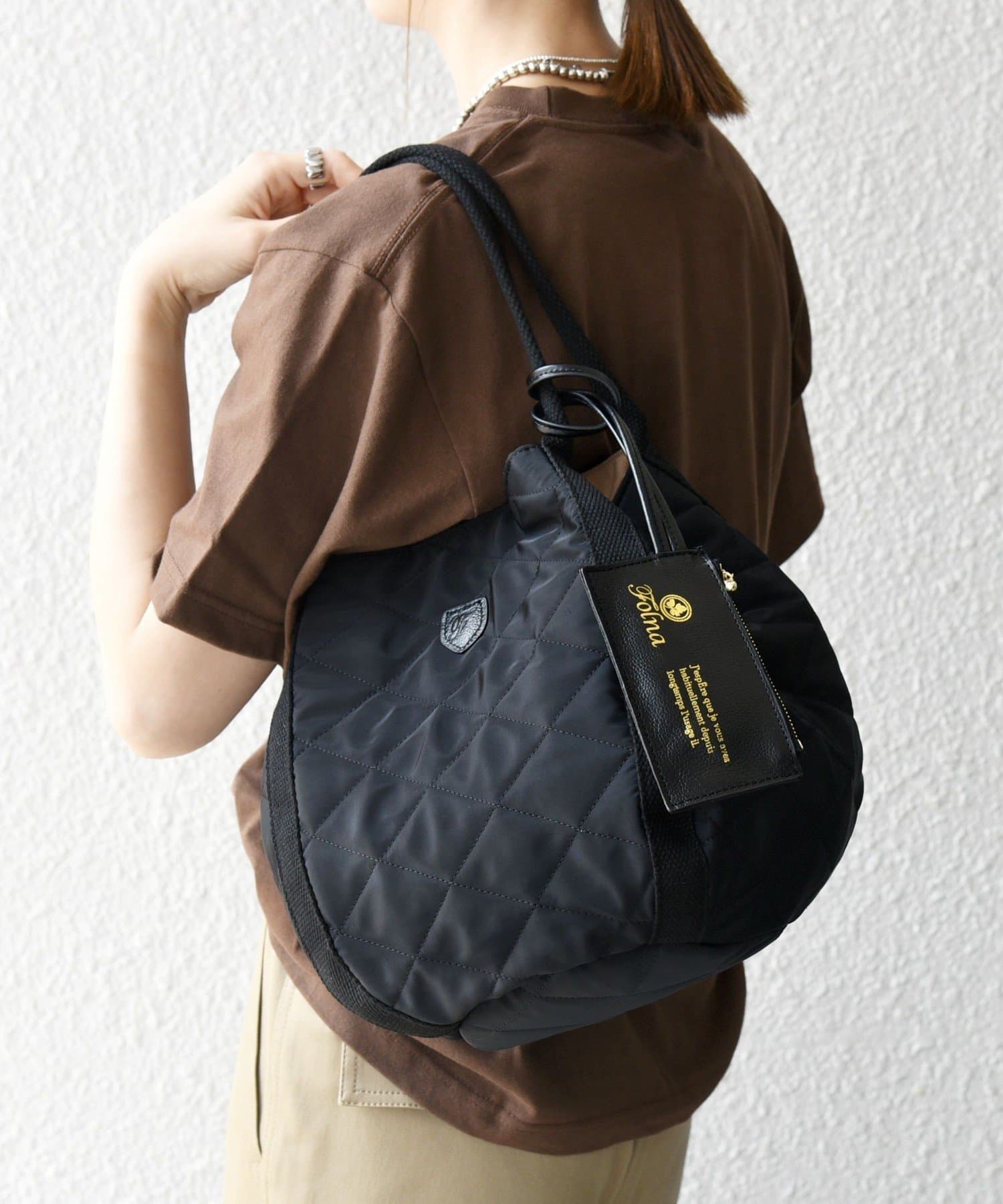 SHIPS any 【WEB限定/SHIPS any別注】Folna: 2WAY キルティング バッグ シップス バッグ トートバッグ ネイビー ホワイト ブラック ブラウン ベージュ グレー グリーン【送料無料】