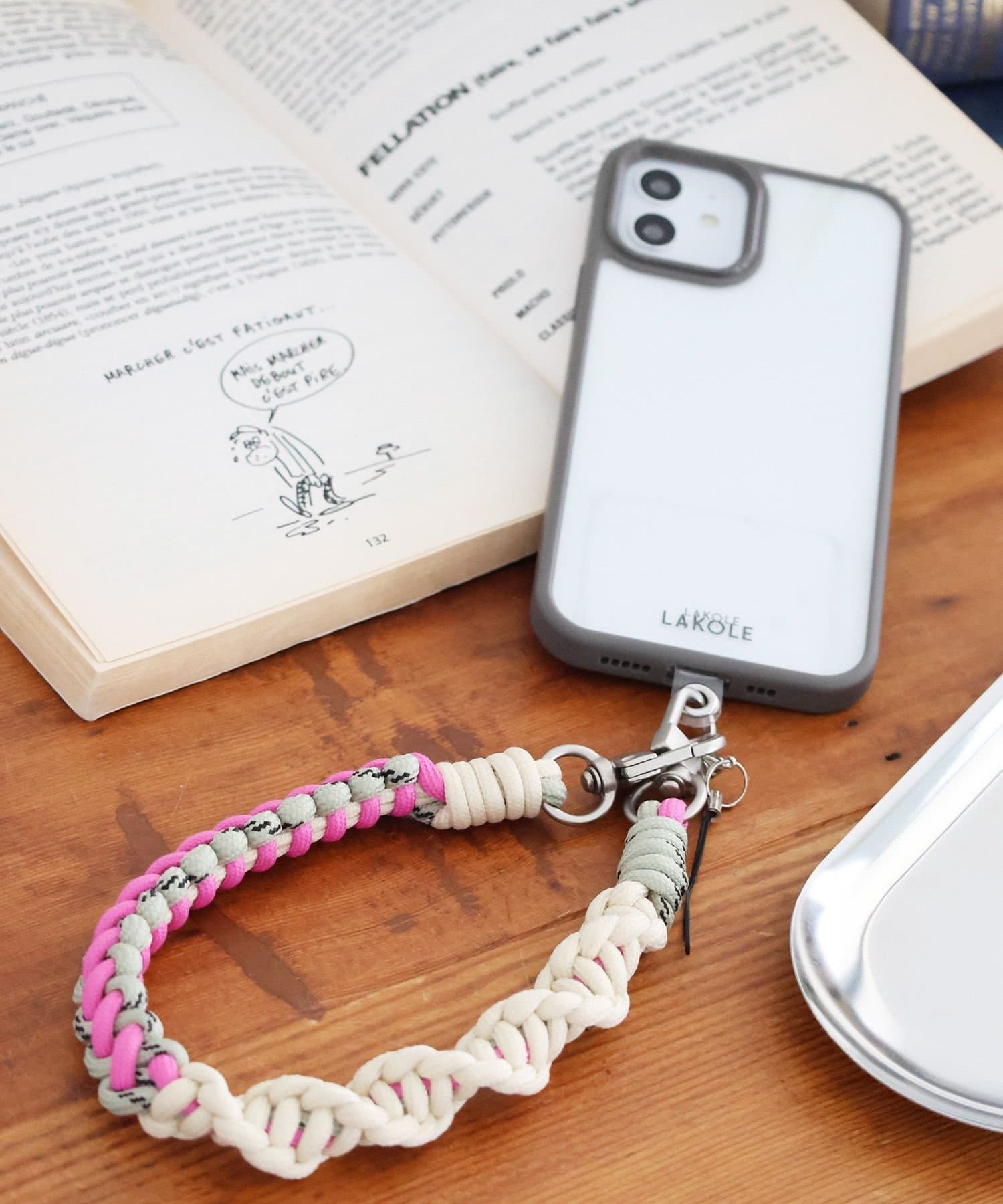 LAKOLE あみあみマルチハンドストラップ ラコレ スマホグッズ・オーディオ機器 その他のスマホグッズ・オーディオ機器 ブルー ブラック ピンク グレー グリーン thumbnail 2