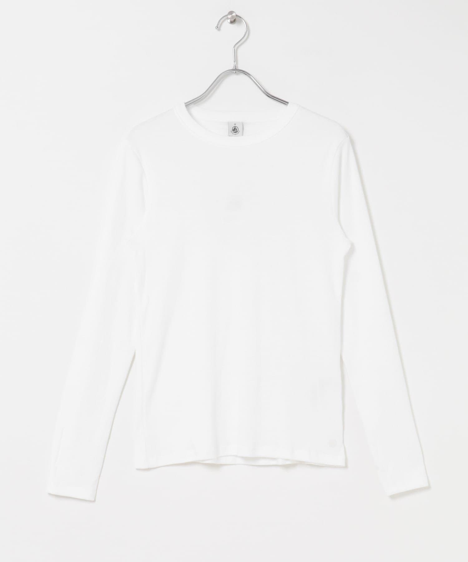 URBAN RESEARCH DOORS PETIT BATEAU クルーネック長袖Tシャツ アーバンリサーチドアーズ トップス カットソー・Tシャツ ネイビー ブラック ホワイト【送料無料】