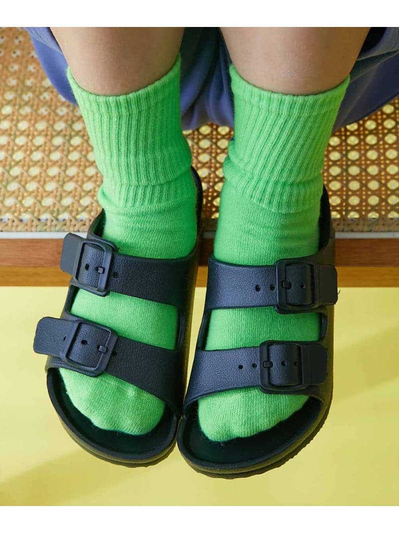 devirock カラフル ツーバンドサンダル 子供服 キッズ 男の子 女の子 海 海水浴 プール 26SS デビロック シューズ・靴 サンダル ホワイト パープル カーキグリーン グリーン ブルー ブラック ピンク グレー