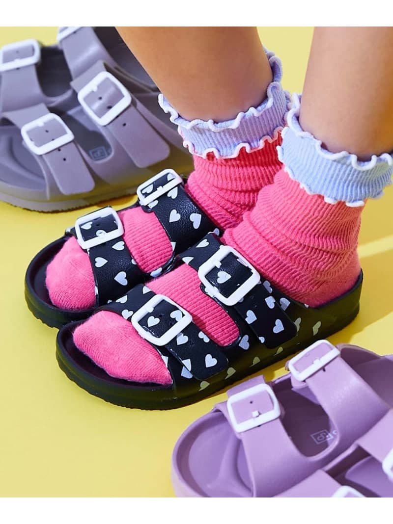 devirock カラフル ツーバンドサンダル 子供服 キッズ 男の子 女の子 海 海水浴 プール 26SS デビロック シューズ・靴 サンダル