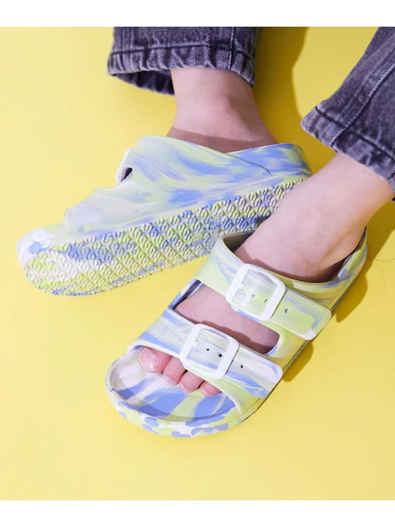 devirock カラフル ツーバンドサンダル 子供服 キッズ 男の子 女の子 海 海水浴 プール 26SS デビロック シューズ・靴 サンダル thumbnail 2