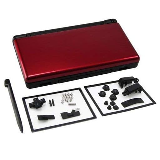 OSTENTケースフルリペアパーツ交換用ハウジングシェルケースキットNintendoDSLiteNDSLに対応(Red-Black)