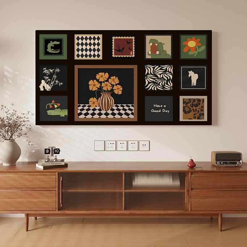 液晶テレビ 防塵カバー 高級感 弾力 全包み 保護布 伸縮素材 埃よけ ダストプロテクター 通年使用