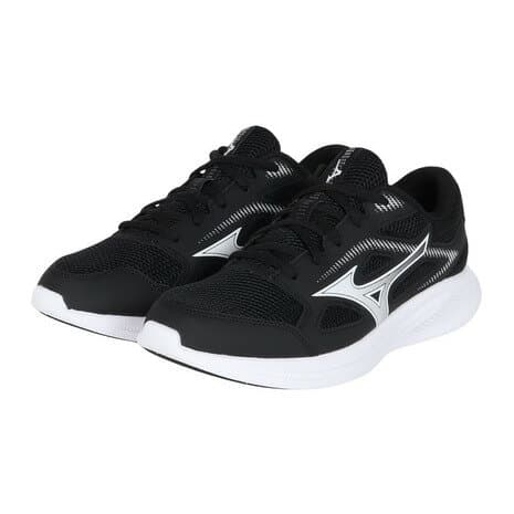 【10％OFFクーポン対象！10/8まで】ミズノ（MIZUNO）（メンズ、レディース）スポーツシューズ ランニングシューズ マキシマイザー 27 ブラック ホワイト K1GA250003 スニーカー