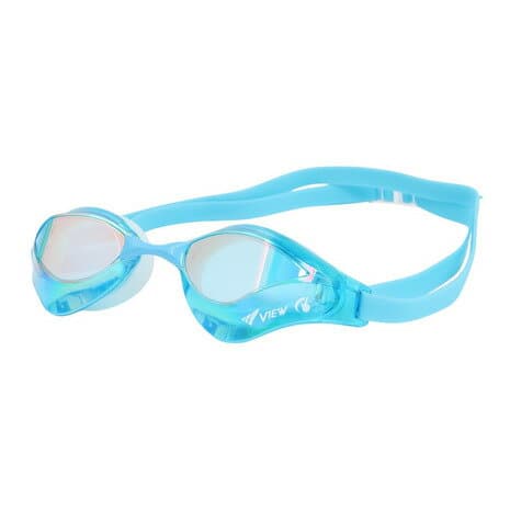 ビュー（VIEW）（メンズ）ゴーグル ブレード オルカ ミラー スワイプ ライトブルー V230ESAMC AMP クッション付き ミラー加工 低抵抗 UVカット