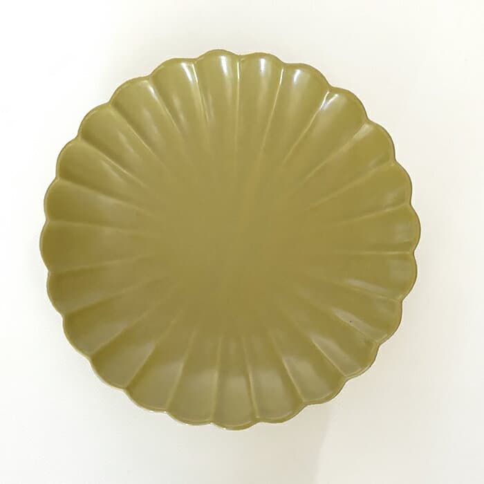 JICON　磁今　菊皿　取り皿　菜花黄　（φ140×h25）