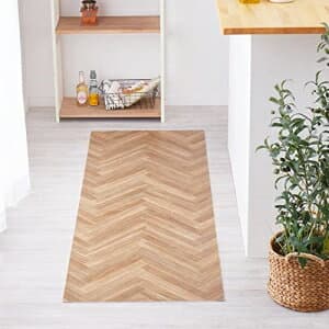 【新生活】抗ウィルス・抗菌・防カビ機能付き 水拭きできるクッションフロア (90cm × 200cm) (ヘリンボン)【取寄商品】【北海道・沖縄送料別】