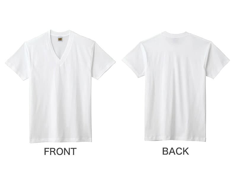 グンゼ 綿100% メンズ インナー 半袖 Vネック Tシャツ 2枚組 M〜LL GUNZE GTホーキンス 下着 インナーシャツ tシャツ 男性 紳士 V首 肌着 インナー M L LL thumbnail 2